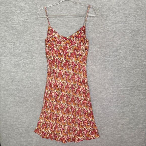 Vintage Y2K Ann Taylor Loft Womens 8 M Tank Dress Babydoll Below Knee‎ Midi Slip - Picture 3 of 7